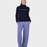 Signature Sweater - Dame - Dark Navy