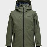 Junior Maroon Insulated Skijakke - Børn - Pine Needle