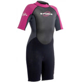 Kid's Shorty G-Force Våddragt | Børn | Sort/Pink