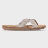 Women #1 Sandal - White Stripes