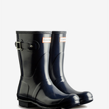 Original Short Boot Gloss - Navy - Dame