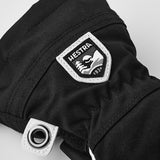 Junior Army Leather Heli Ski 5-fingre - Børn - Black