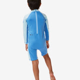 Icons UV Brushed Long Sleeve Spring Rash Vest - Børn - Blue Gum