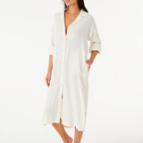 Women's Norah Skjortekjole - Dame - Bone (hvid)