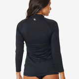 Classic Surf Long Sleeve UV Rash Vest - Dame - Black