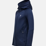 Rider Essentials Midlayer m/lynlås - Børn - Blue Shadow
