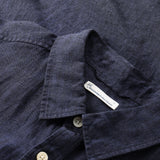 Men's CUSTOM FIT LINEN SHORT SLEEVE SHIRT - Total Eclipse