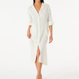 Women's Norah Skjortekjole - Dame - Bone (hvid)