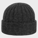 Cashmere Beanie - Unisex - Anthrecite Melange