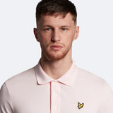 Men's Plain Polo Shirt - Herre - Light Pink