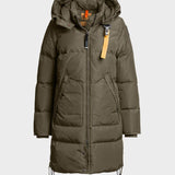 Long Bear Hooded Coat - Women - Olive Grey