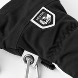 Army Leather Heli 3-finger Skihandsker - Unisex - Black