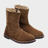 Uppsala Zip Shearling Regular - Womens - Dark Tea