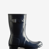 Original Short Boot Gloss - Navy - Dame