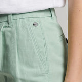 Women's Studios shorts i hør | Dame | Blue Surf