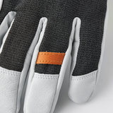 Army Leather Patrol Gauntlet 5-finger Skihandsker - Unisex - Charcoal