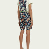 Men's Stuart Printed Chino Shorts - Herre - Navy Fruits Aop