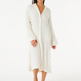 Women's Norah Skjortekjole - Dame - Bone (hvid)