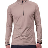 Men's Feel Half Zip Midlayer - Herre - Almond (lysebrun)