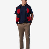 T-shirt with logo patch - Men - Navy Blue