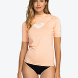 Women's Whole Hearted Short Sleeve UV T-shirt - Dame - Salmon