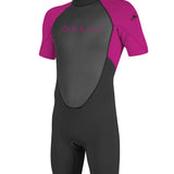 Youth Reactor II 2mm Back Zip Shorty våddragt | Børn | Black/Berry