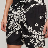 Men's Hawaii-print badeshorts - Herre - Surf School Black
