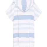 Kids Bondi Strand Poncho - Børn - Federal Blue/White