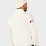 Odysseus Halfzip Merino Strik - Mænd - Nature White