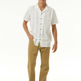 Men's Salt Water Culture S/S Skjorte - Herre - Bone