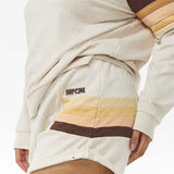 Women's Block Party Track Shorts - Dame - Oatmeal Marle