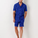 Men's Dan Jacquard Terry Shorts - Royal Blue