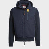 Willard Hooded Tech Knit Jacket - Mens - Blue Navy