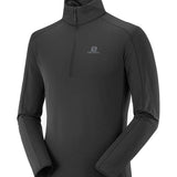 OUTRACK HALF ZIP MIDLAYER TIL HERRER | BLACK