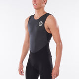 Men's Dawn Patrol Short John Back Zip 1,5mm Våddragt | Herre | Black