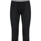 Men's Natural Merinould 3/4 Base Layer Skiunderbukser - Herre - Black
