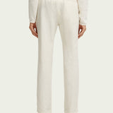 Men's Warren Straight Leg Hørbukser - Herre - White