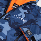 Advance Long Sleeve Surf Poncho - Voksne - Blue Camo/Orange