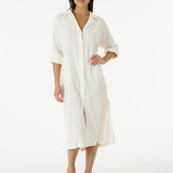 Women's Norah Skjortekjole - Dame - Bone (hvid)