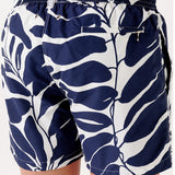 Men's Pietro Leaf Badeshorts - Herre - Marine