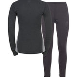 Women's Active Warm Eco Skiundertøjssæt - Dame - Dark Grey Melange/Grey Melange