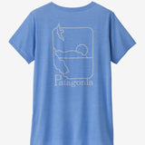 Women's Capilene Cool Daily Graphic UV Shirt - Waters - Abundant Blue