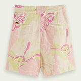 Women's High-Rise Mid-Length Shorts - Dame - Vondelfield Blossom