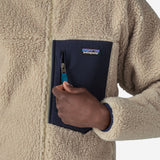 Men's Classic Retro-X Fleece Trøje - Herre - Natural/Navy