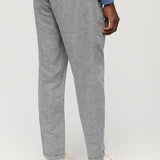 Men's Drawstring Hør Buks - Herre - Dark Navy/Optic