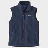 Men's Retro Pile Fleece Vest - New Navy / Sunken Blue