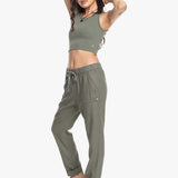 Women's On The Seashore Hørbukser - Dame - Agave Green