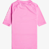 Kids Whole Hearted Short Sleeve UV/Rash Guard - Børn - Cyclamen