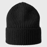 Beanie m. Merino Uld - Unisex - Black