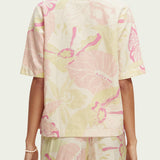 Women's Printed Camp Skjorte - Dame - Vondelfield Blossom